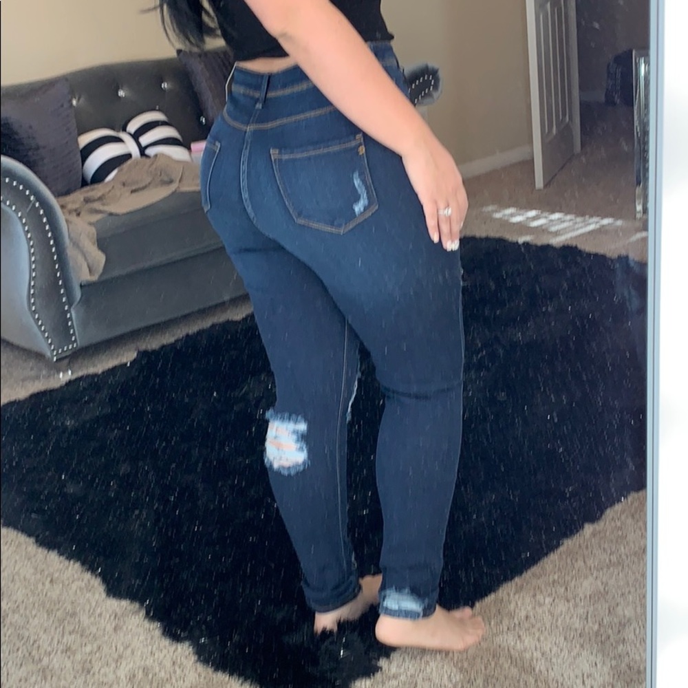 Ripped High Waisted Jeans